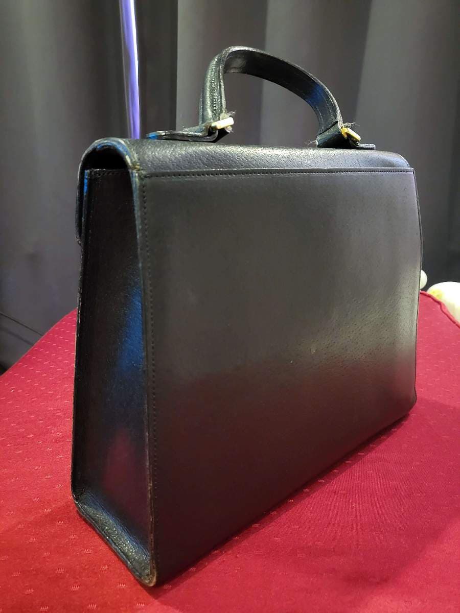 Valentino Garavani Black Leather Top Handle Bag thumbnail 3