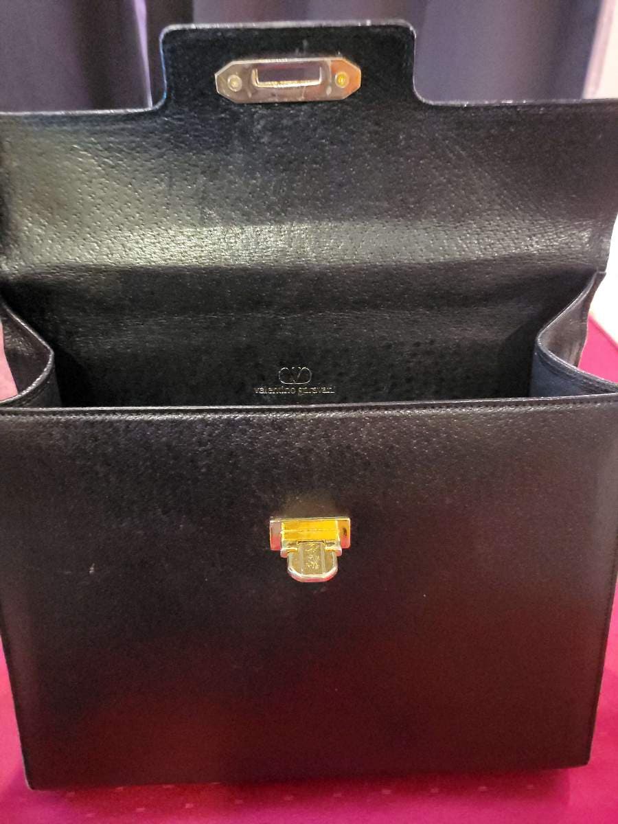 Valentino Garavani Black Leather Top Handle Bag thumbnail 9