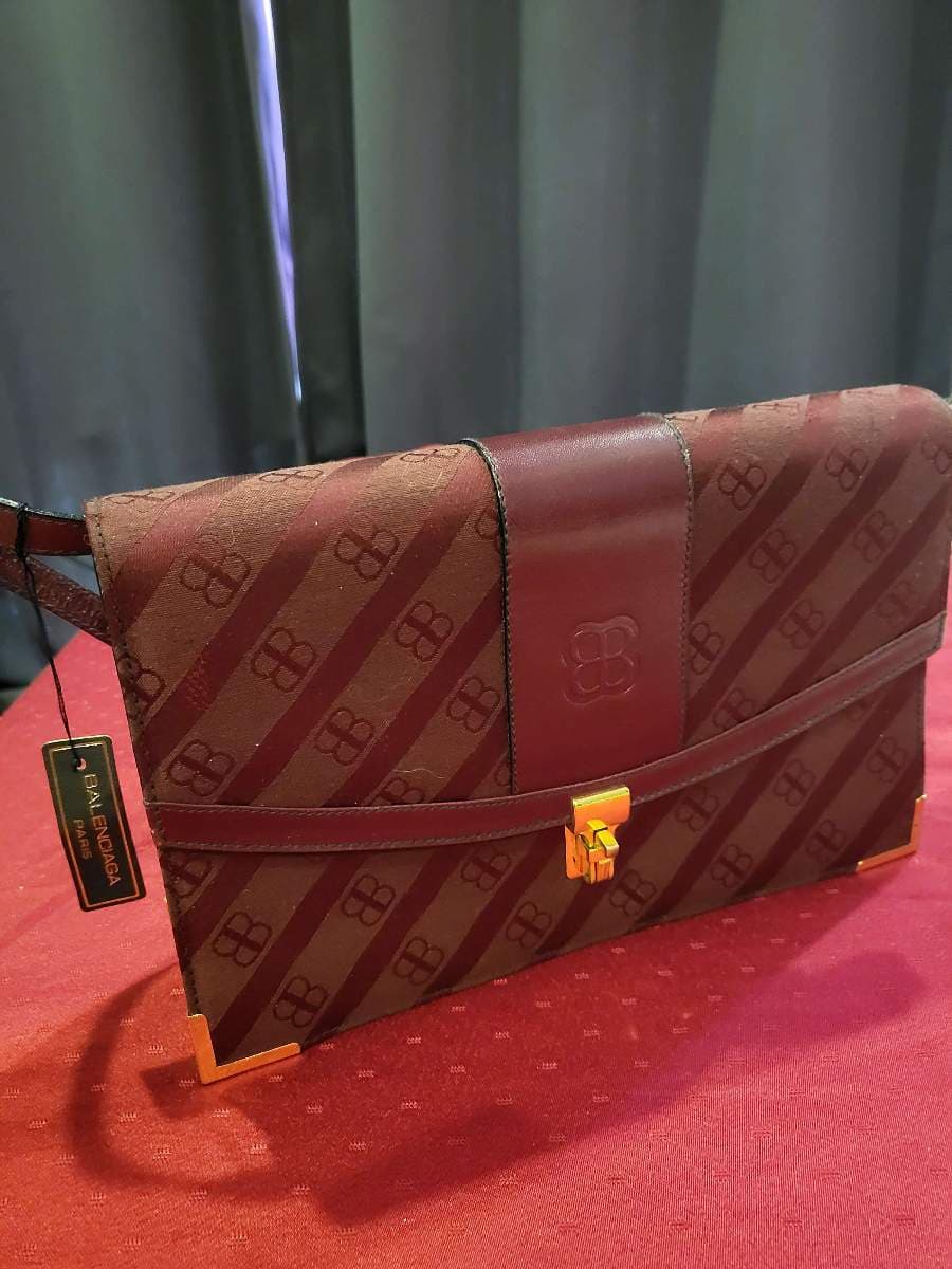 Balenciaga Monogram Canvas Shoulder Bag thumbnail 2
