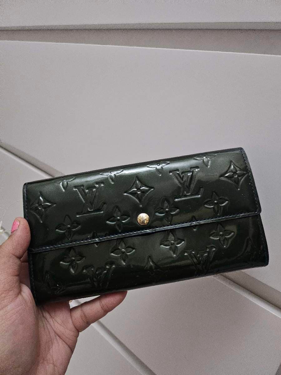 Louis Vuitton Green Patent Wallet