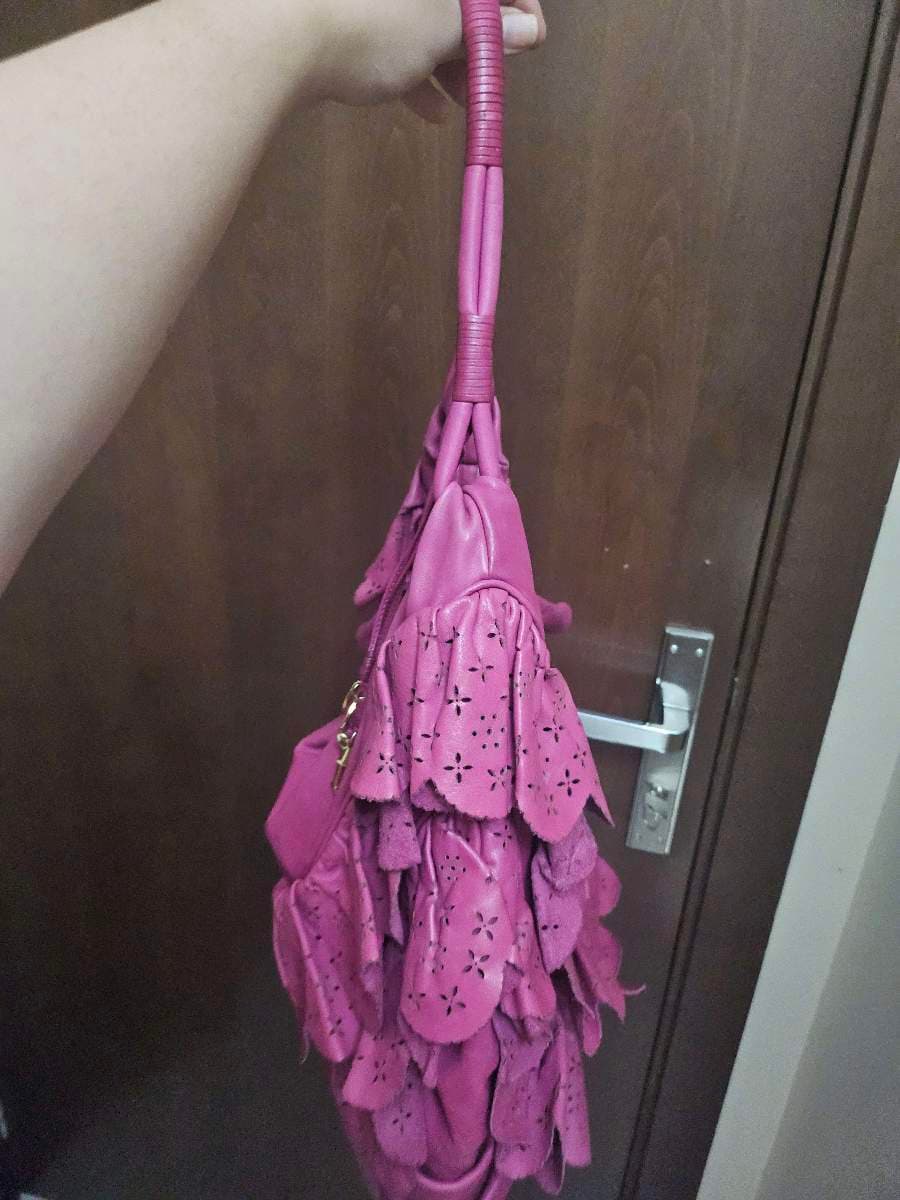 Dior Magenta Perforated Hobo thumbnail 9
