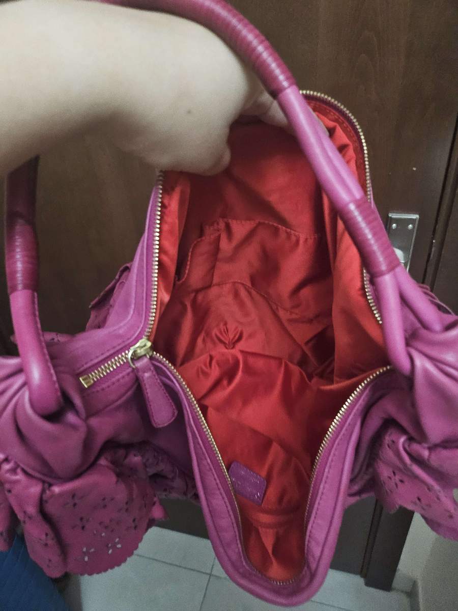 Dior Magenta Perforated Hobo thumbnail 4