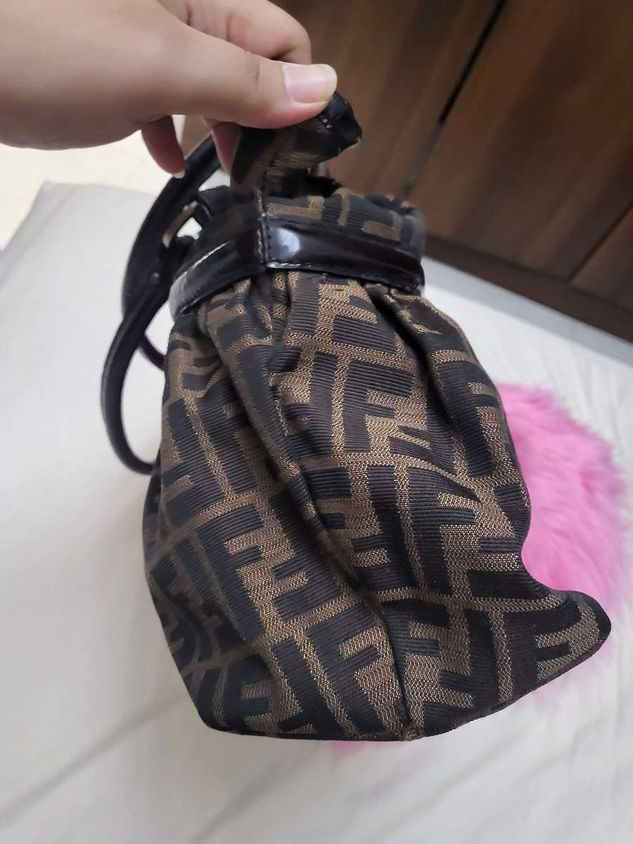 Fendi Zucca Patent Leather Bag thumbnail 9
