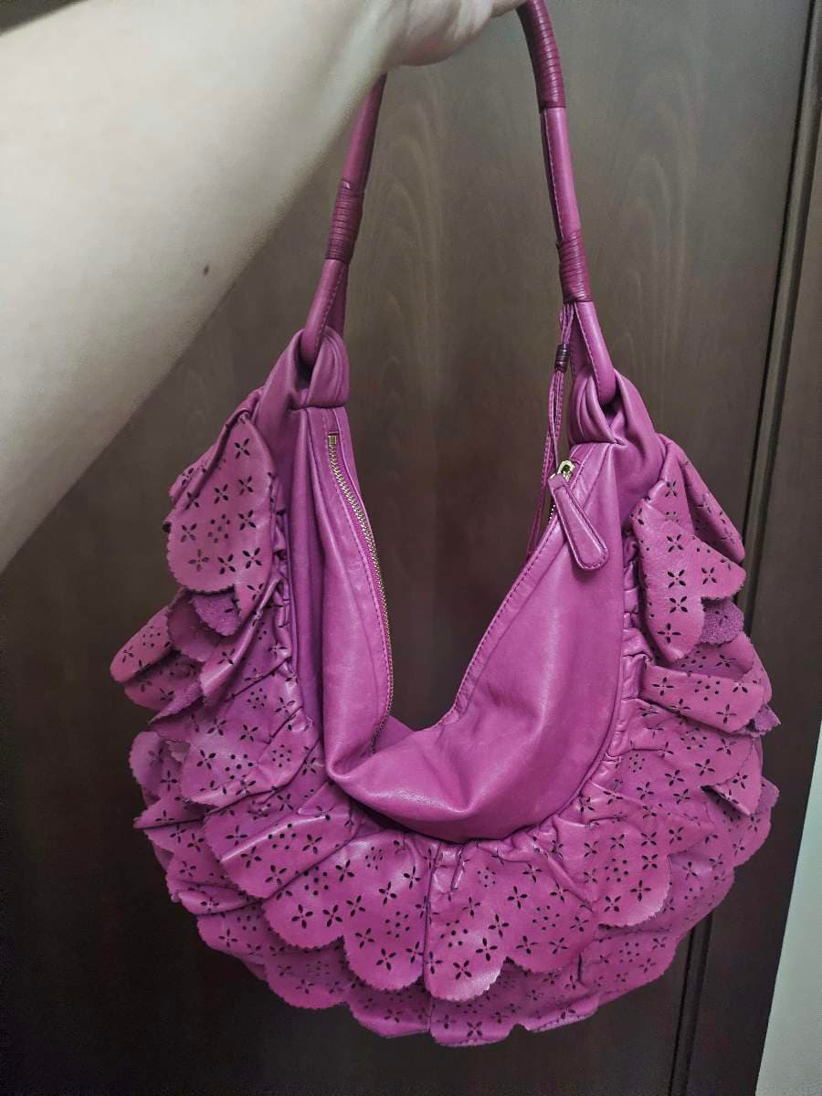 Dior Magenta Perforated Hobo thumbnail 2