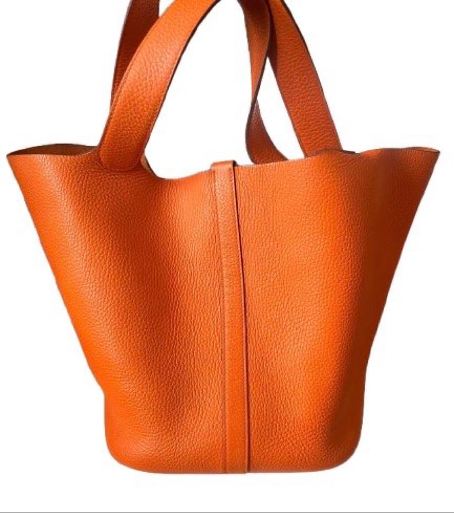 Hermes Picotin 26 Orange Leather Tote thumbnail 4