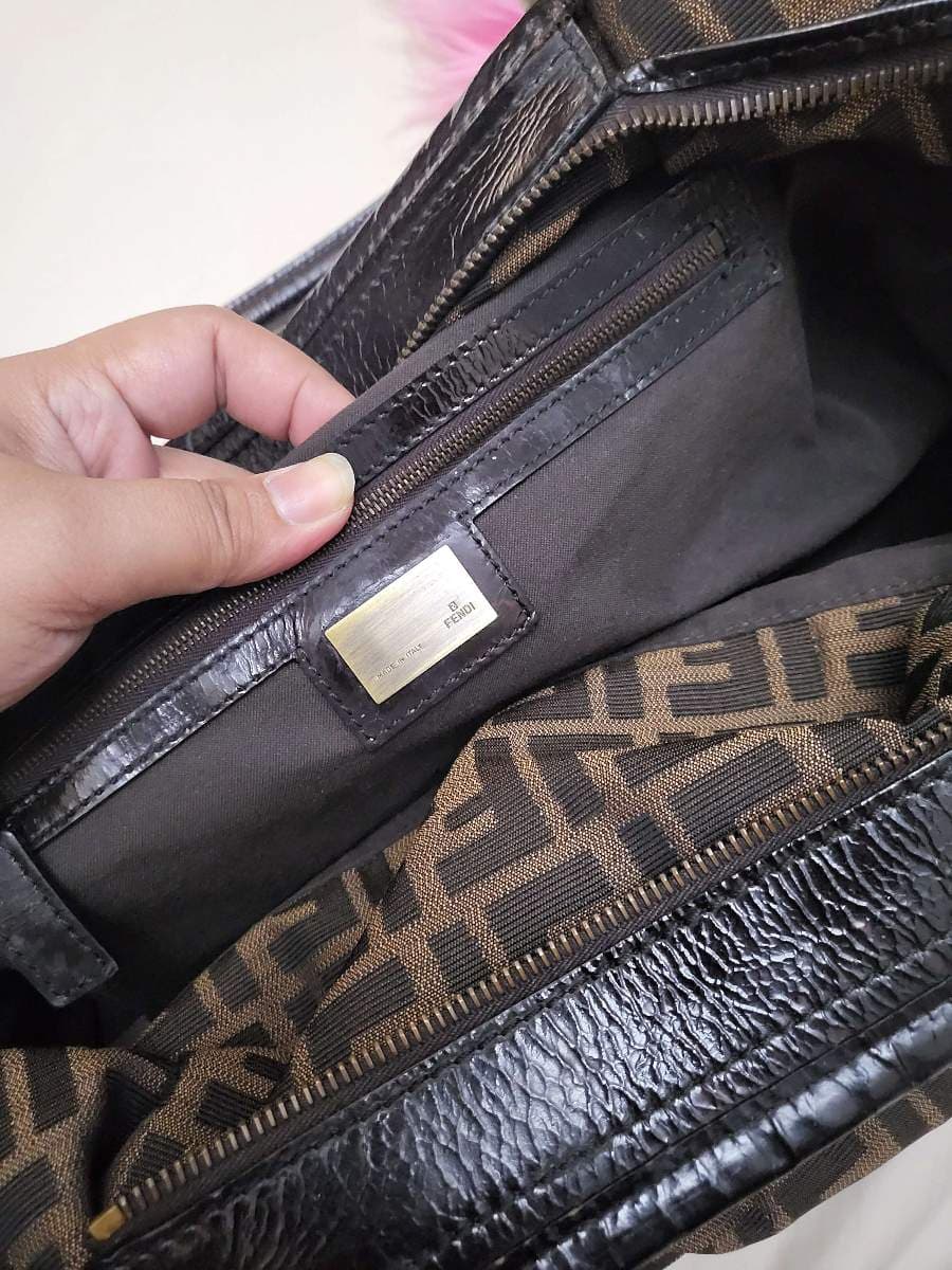 Fendi Zucca Patent Leather Bag thumbnail 6