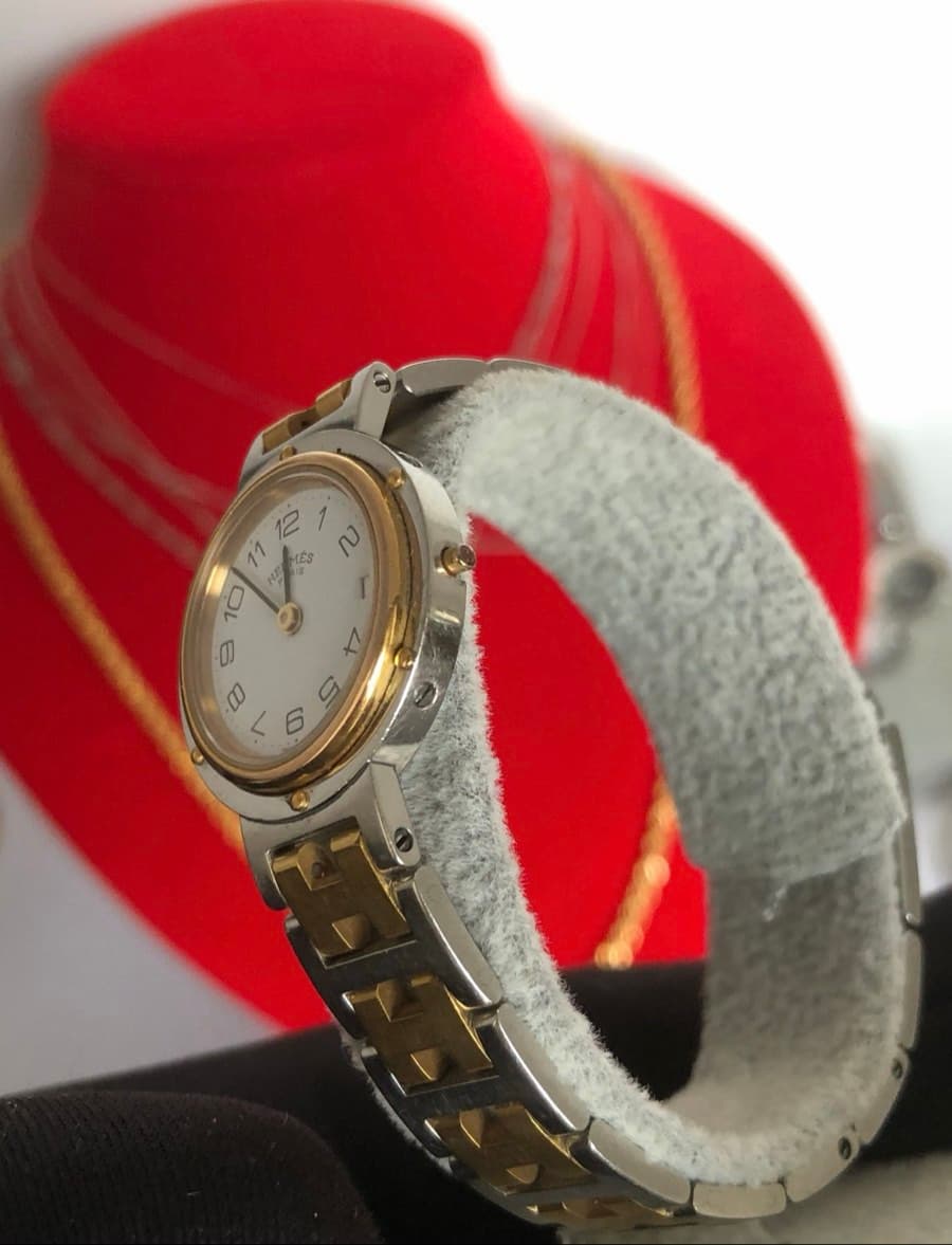 Hermes Clipper Two-Tone Watch thumbnail 9