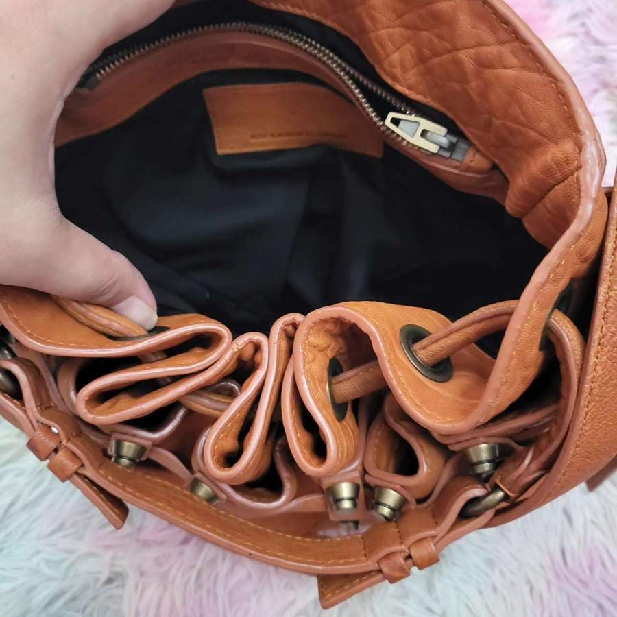 Alexander Wang Studded Brown Leather Bucket Bag thumbnail 5