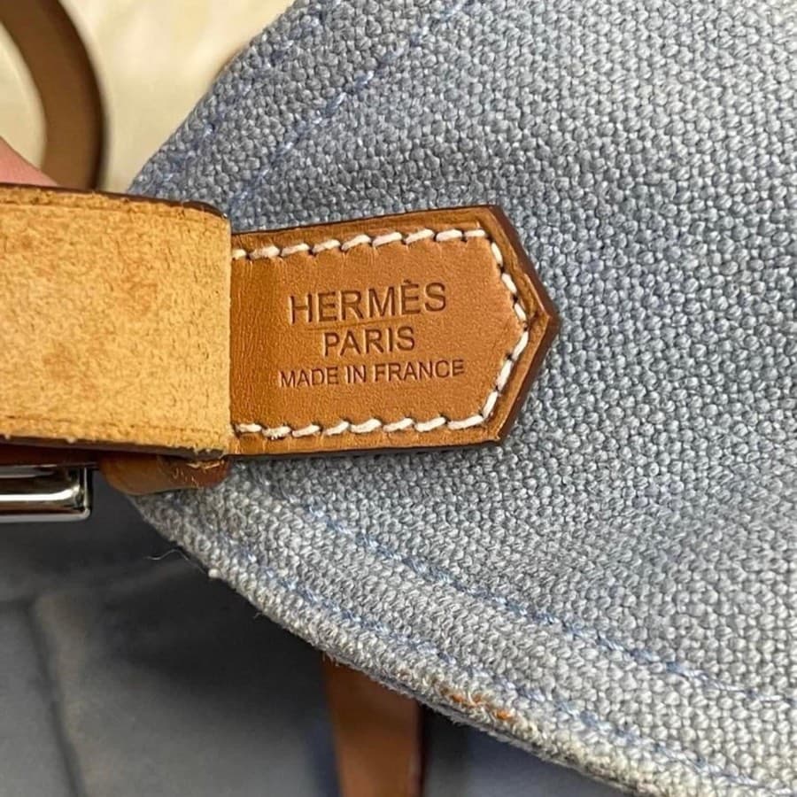 Hermes Marwari Canvas & Leather Shoulder Bag thumbnail 3