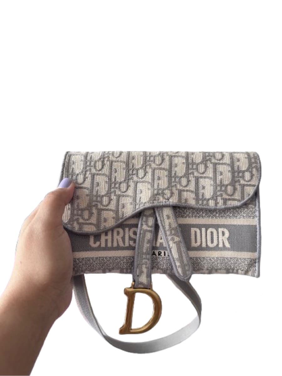 Christian Dior Oblique Saddle Shoulder Bag