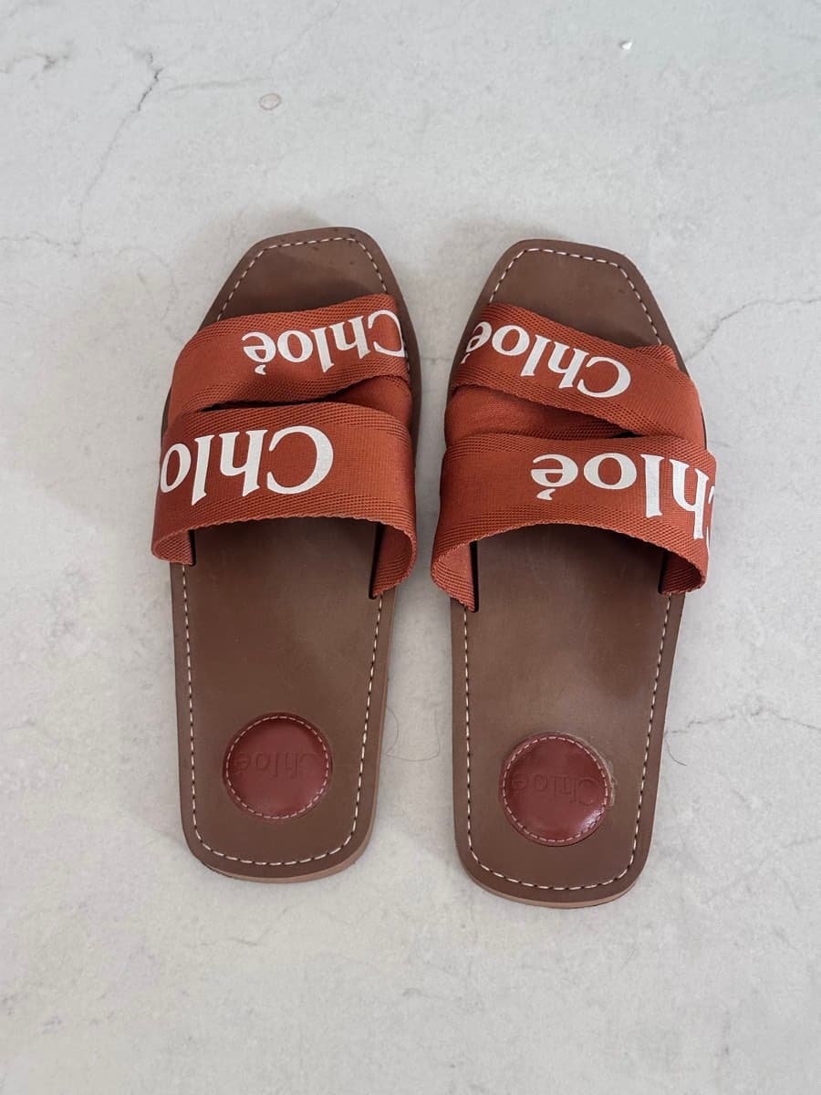 Chloé Woody Flat Sandals Size 40