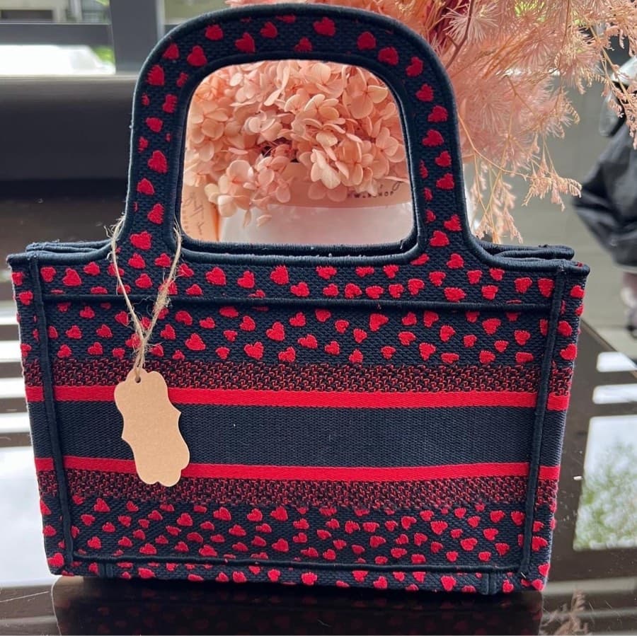 Christian Dior Paris Heart Mini Book Tote thumbnail 3