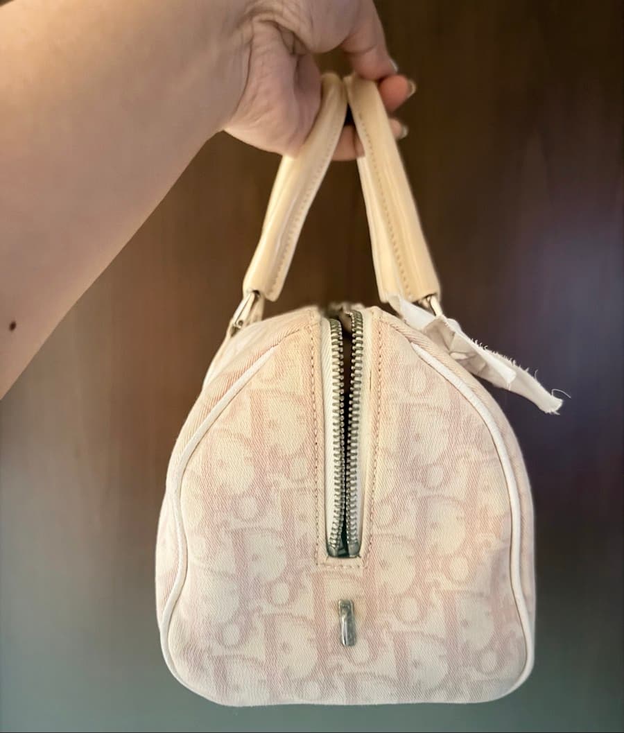Dior Monogram Canvas Girly Boston Bag thumbnail 3