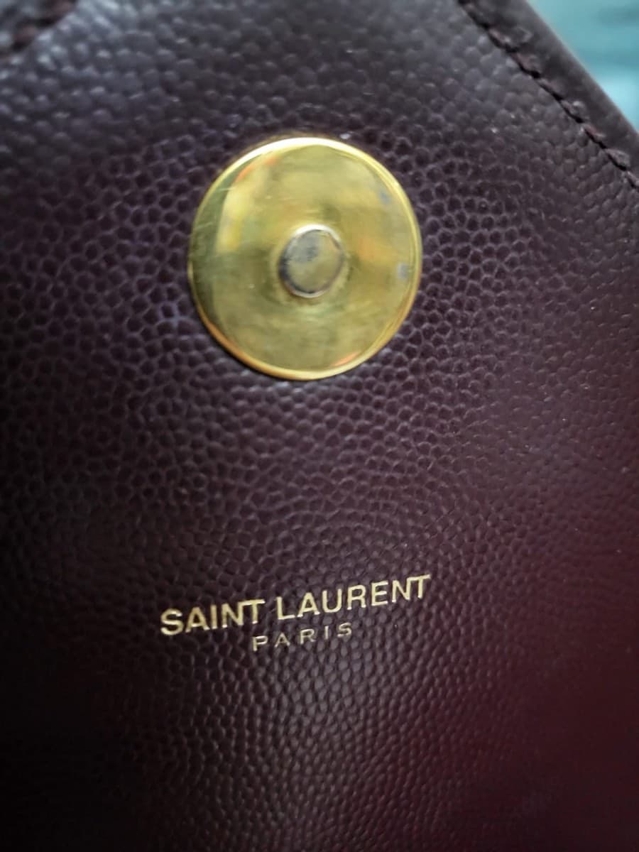 Saint Laurent Grained Leather Envelope Shoulder Bag thumbnail 10