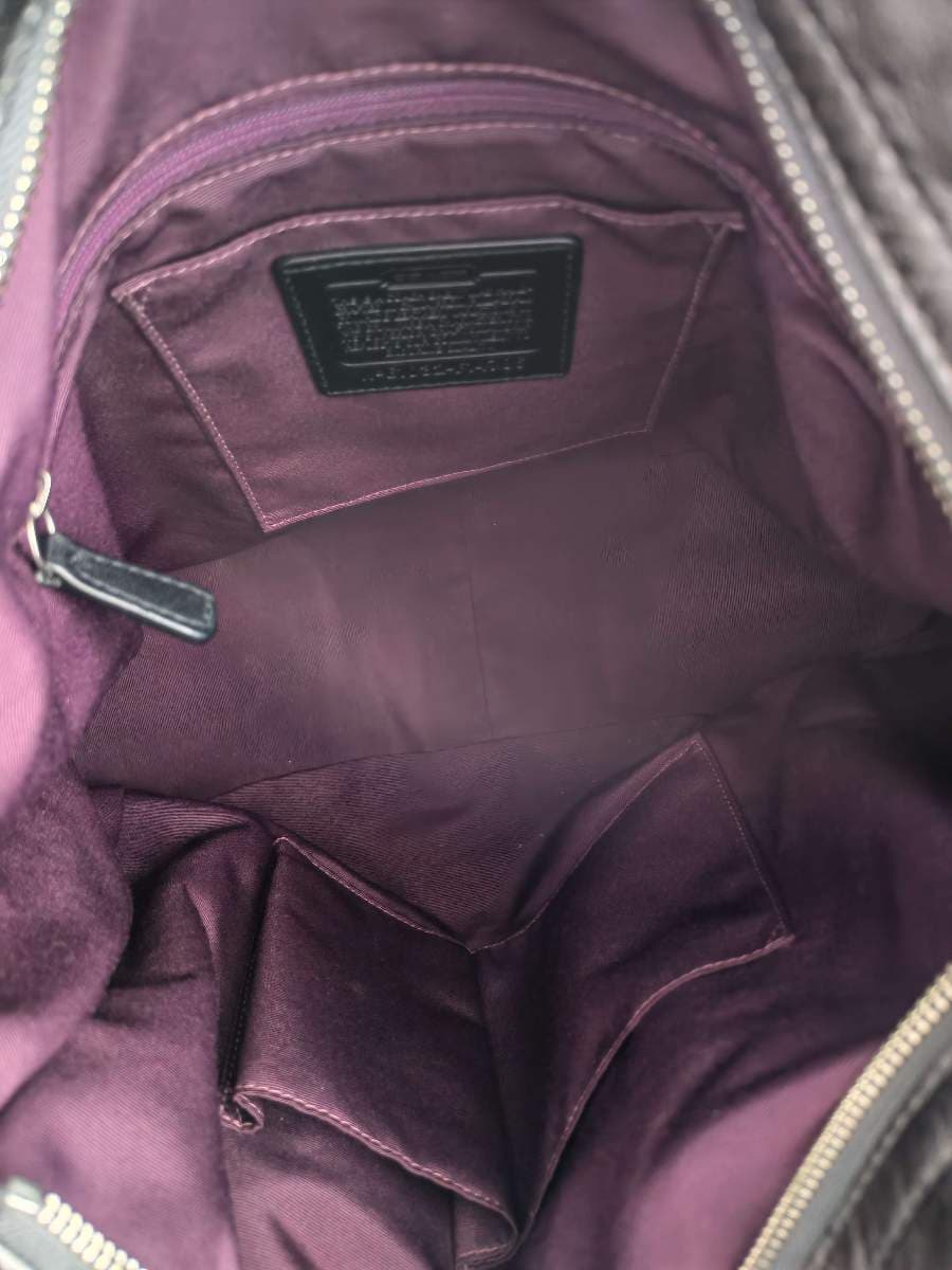 Coach Zoe Hobo Metallic Leather Shoulder-Crossbody Bag thumbnail 8