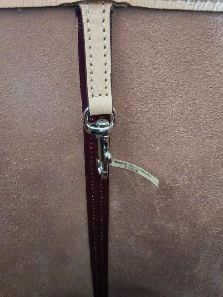 Coach Burgundy Leather Tote thumbnail 6