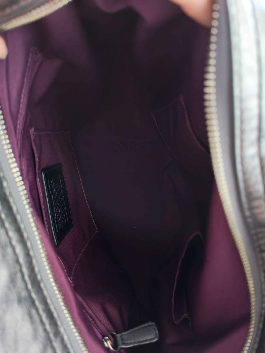 Coach Zoe Hobo Metallic Leather Shoulder-Crossbody Bag thumbnail 10