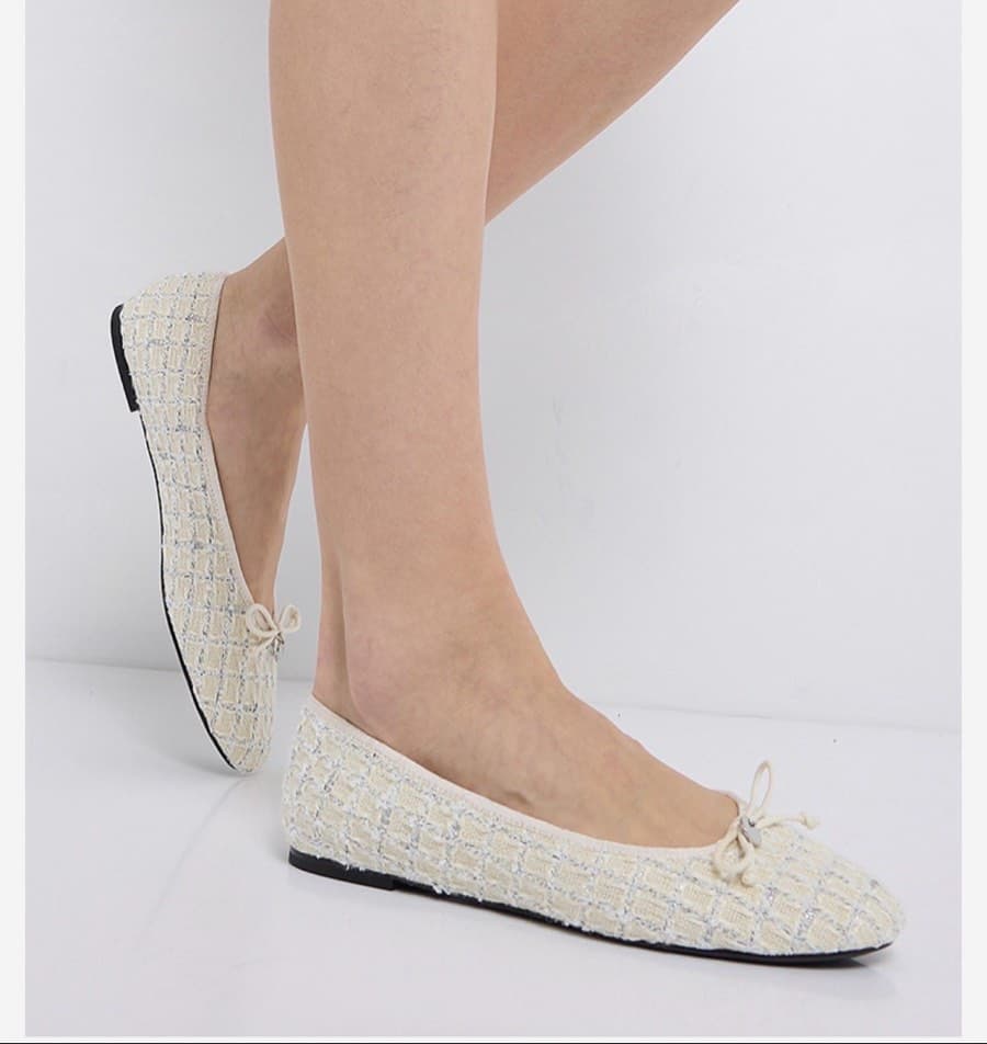 Charles & Keith Tweed Ballerinas thumbnail 2