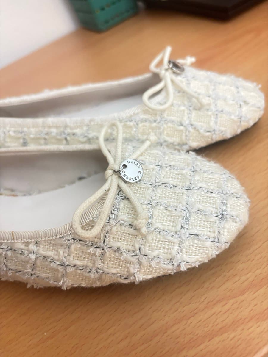 Charles & Keith Tweed Ballerinas thumbnail 7
