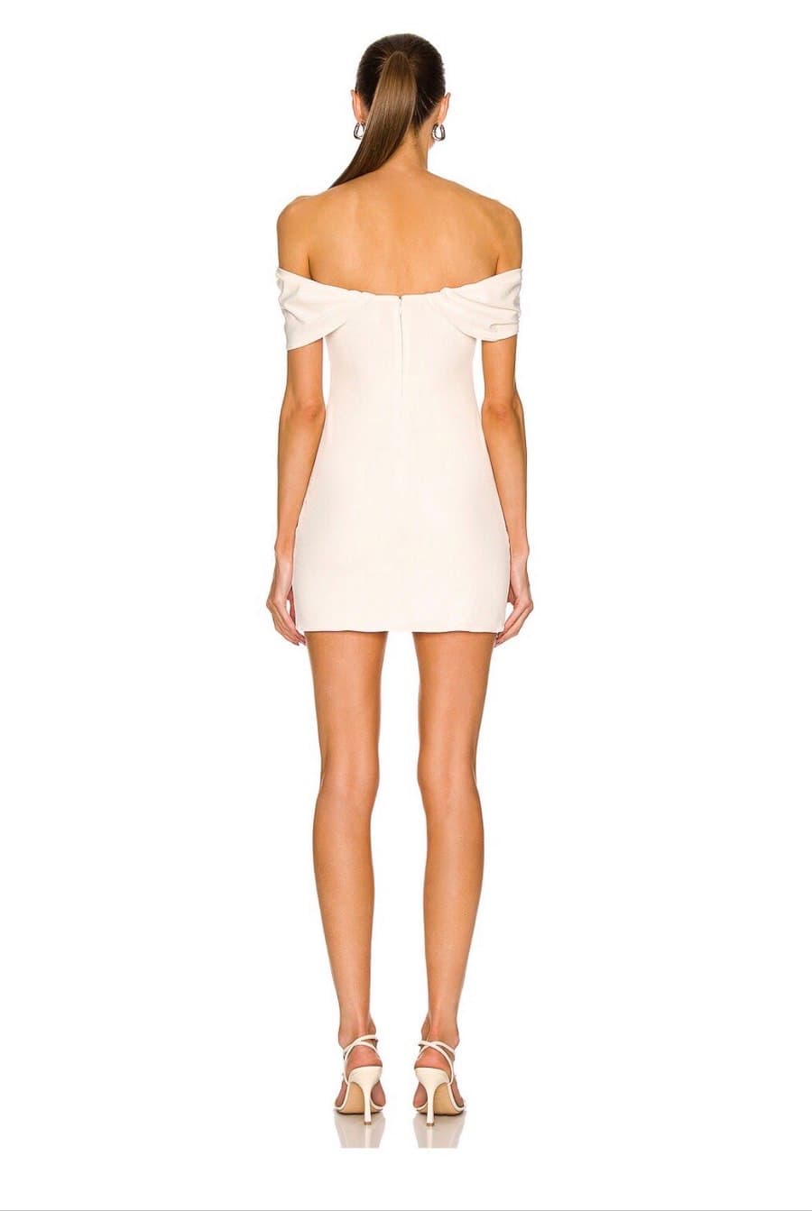 Off-Shoulder Ruched Mini Dress thumbnail 2