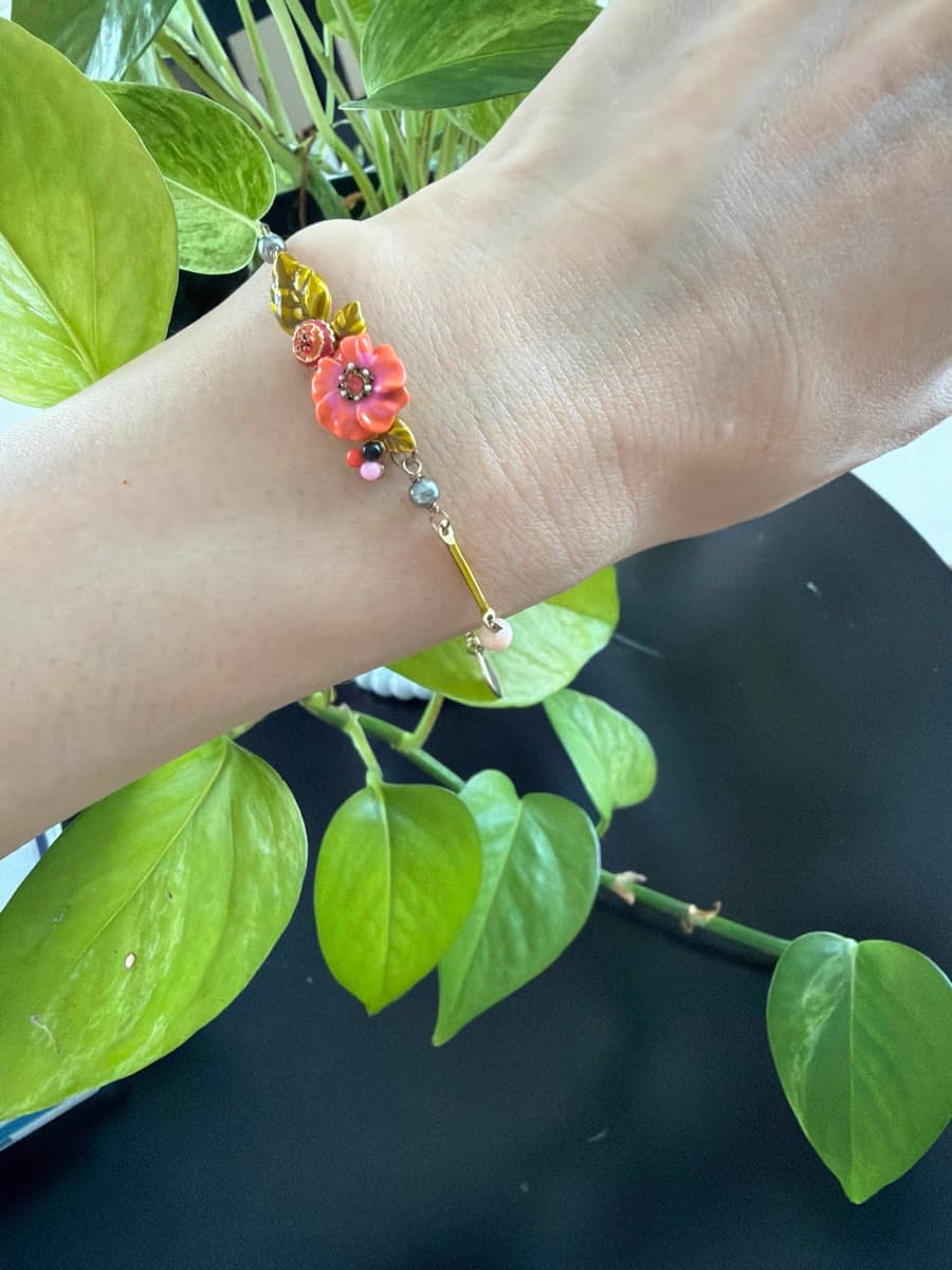 Floral Charm Bracelet thumbnail 3