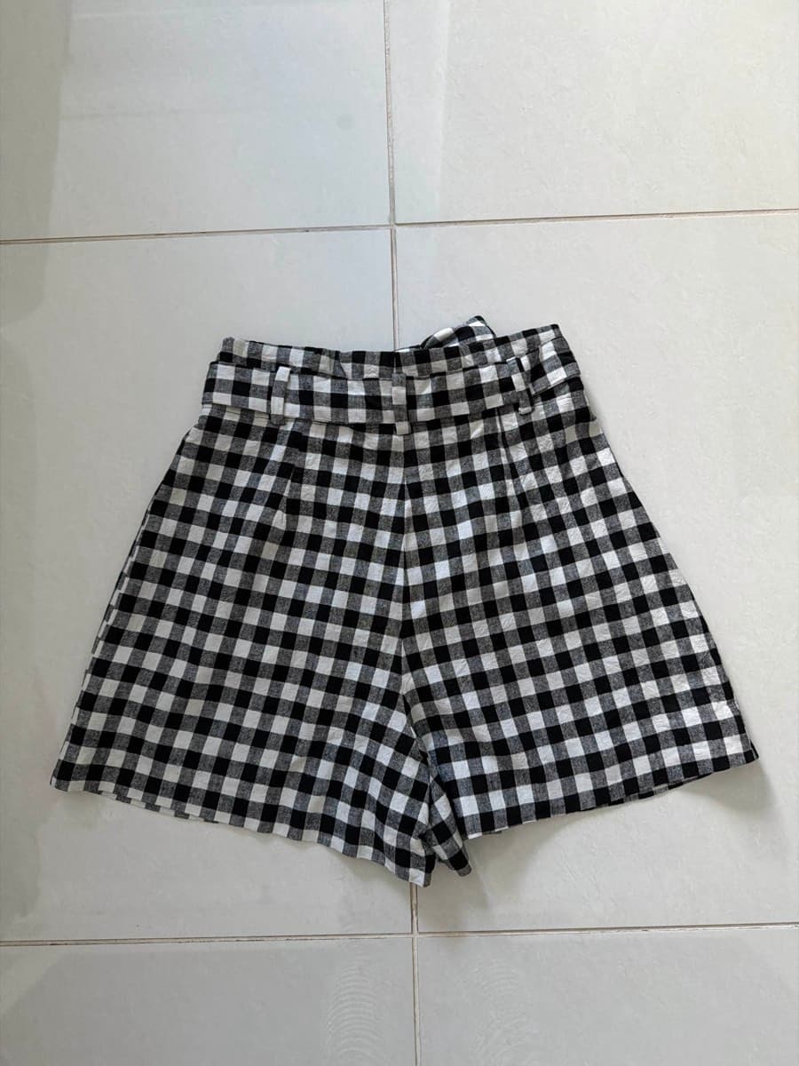 Gingham High-Waist Shorts thumbnail 2