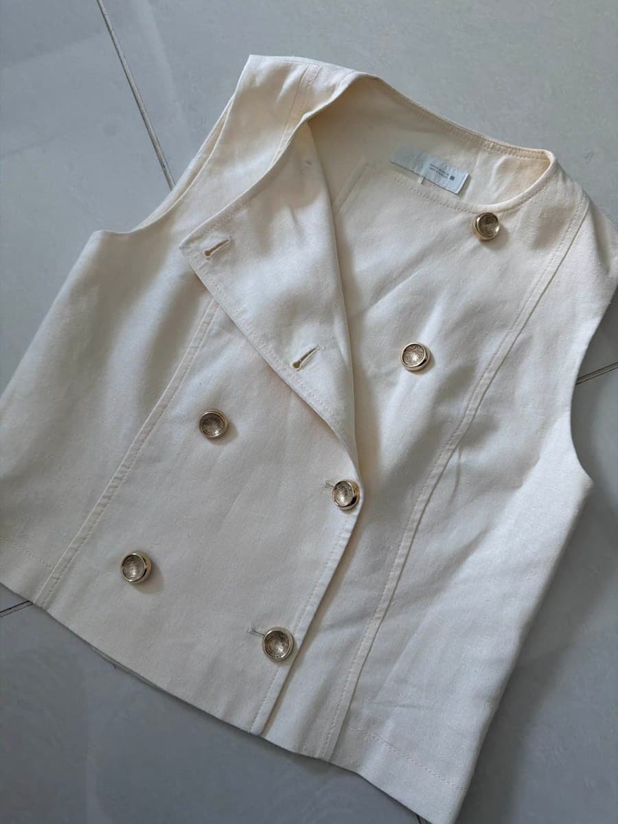 Zara Double-Breasted Vest thumbnail 2