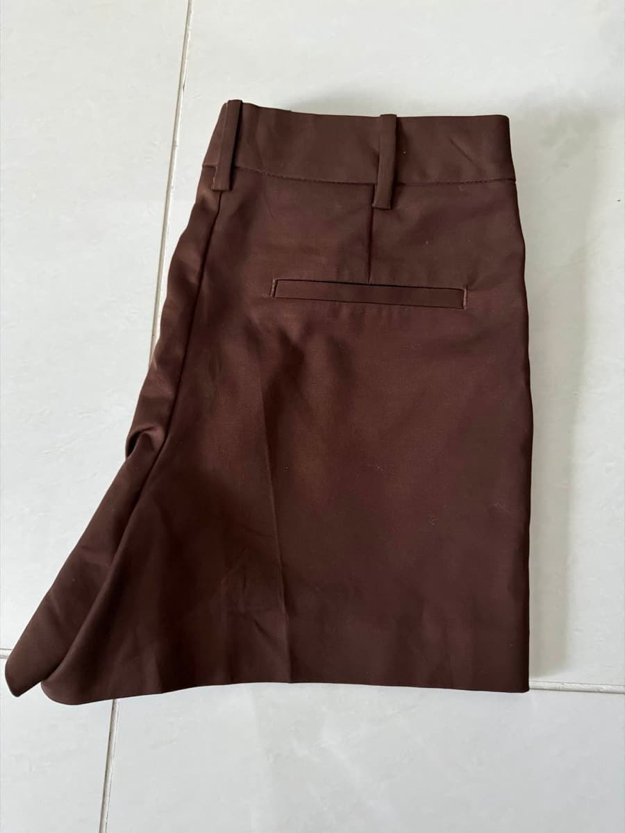 Brown Tailored Shorts thumbnail 5
