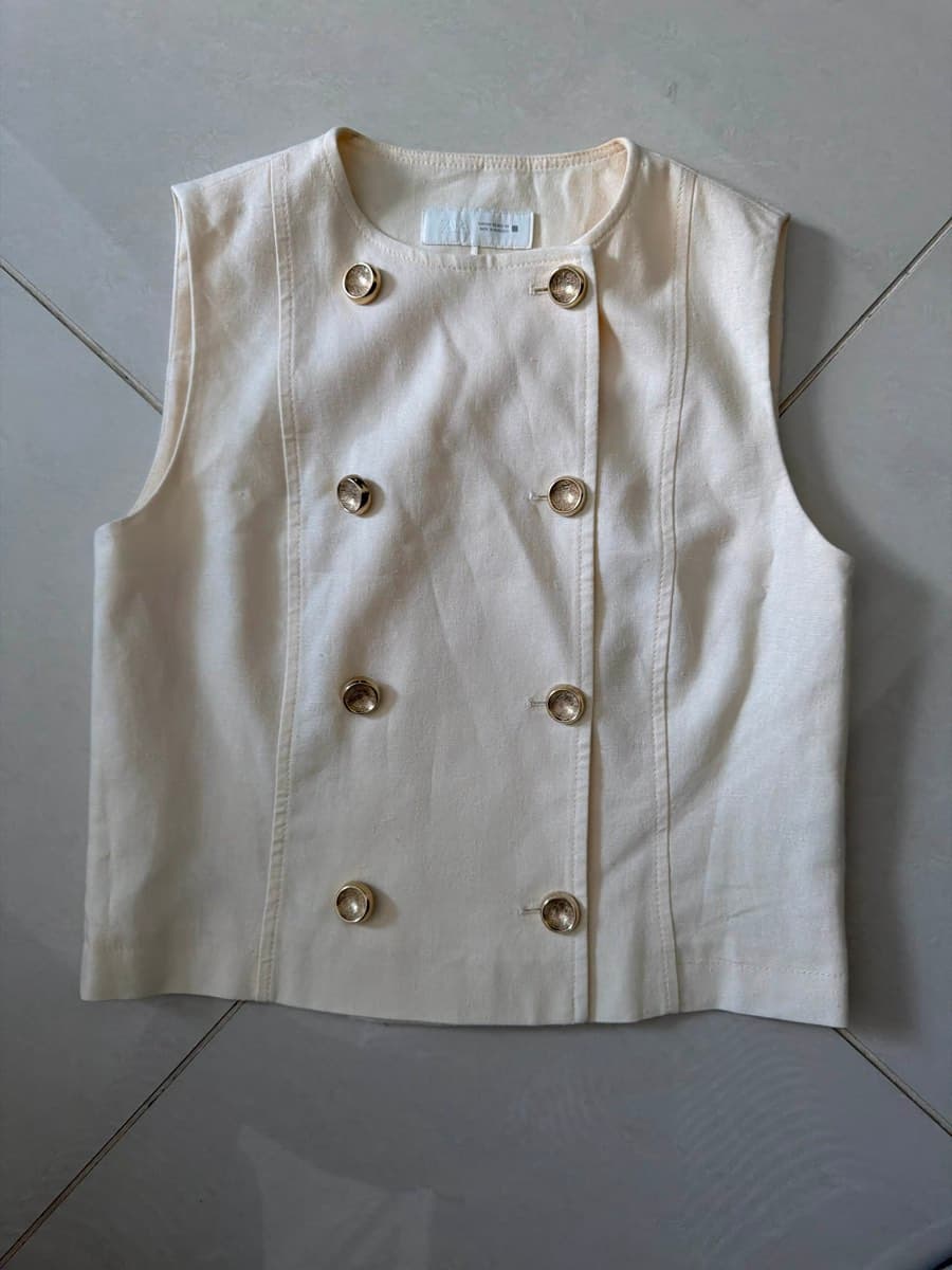 Zara Double-Breasted Vest