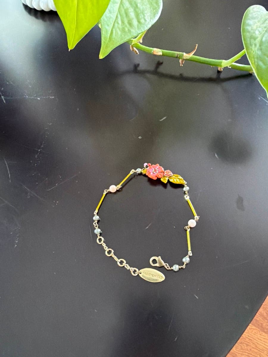 Floral Charm Bracelet
