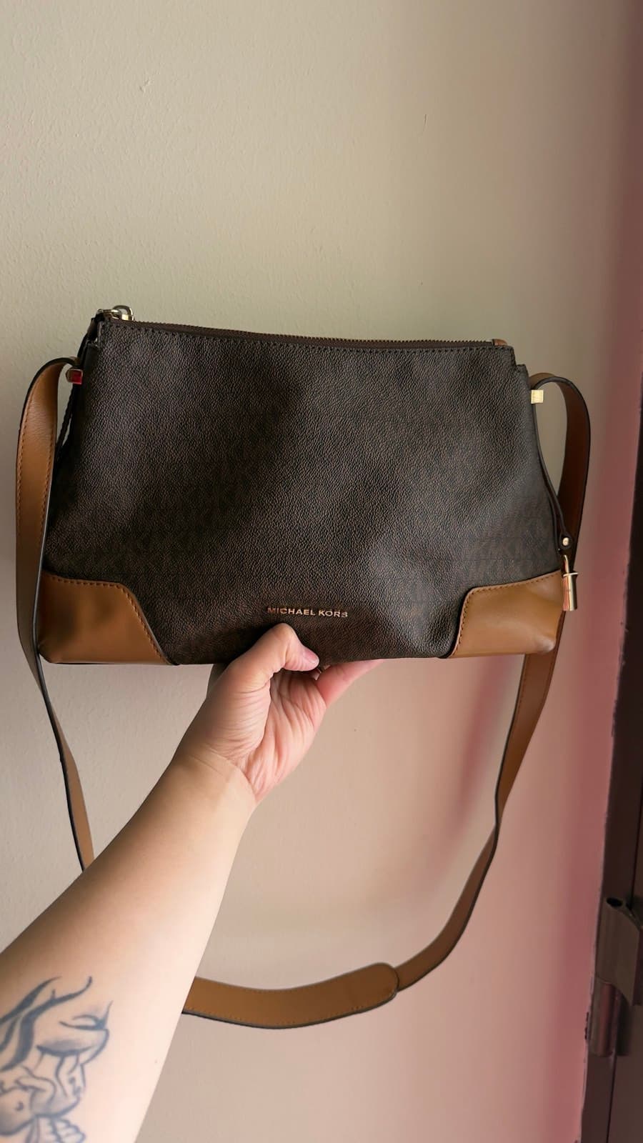 Michael Kors Monogram Shoulder Bag