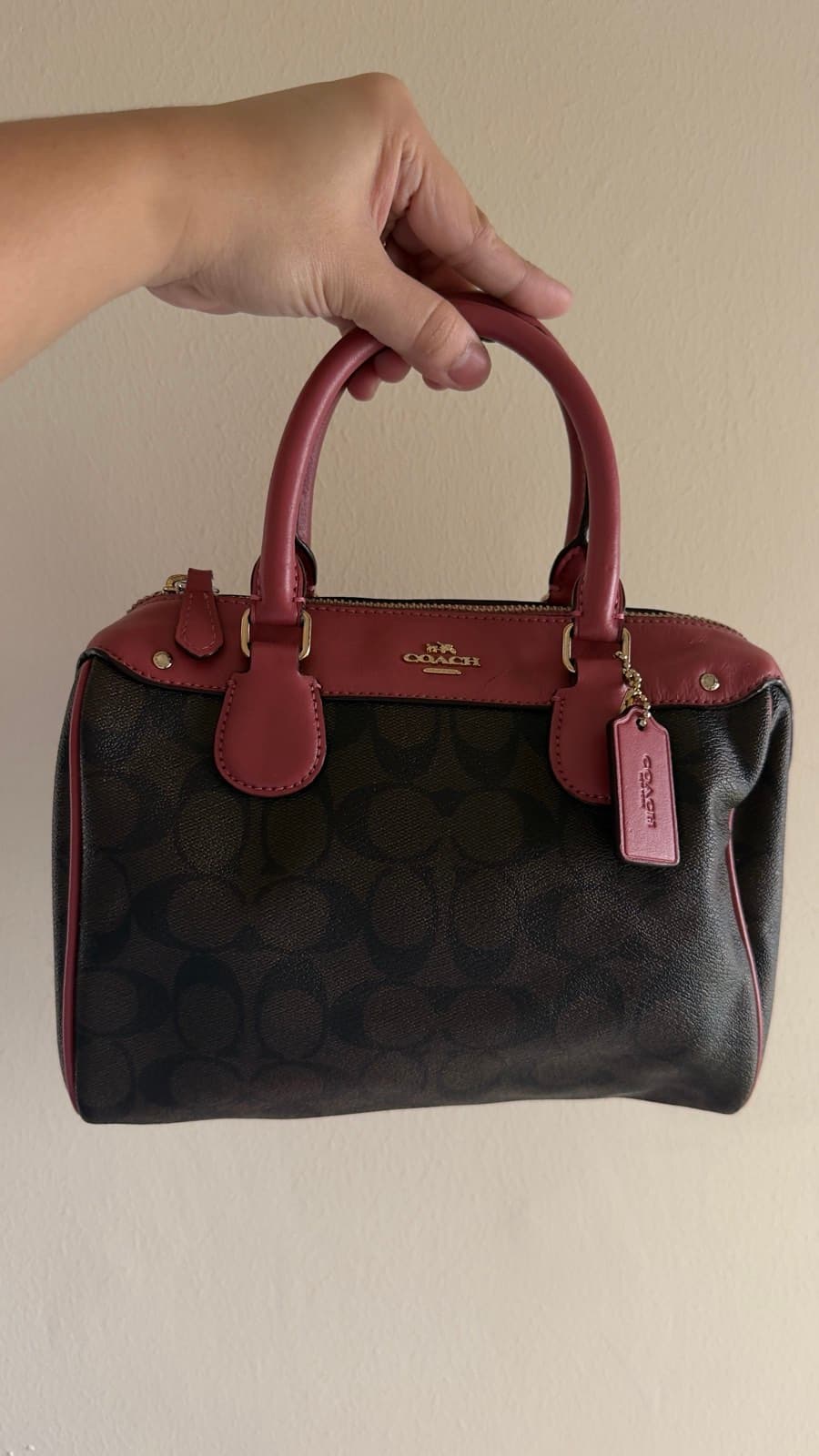 Coach Monogram Satchel Bag