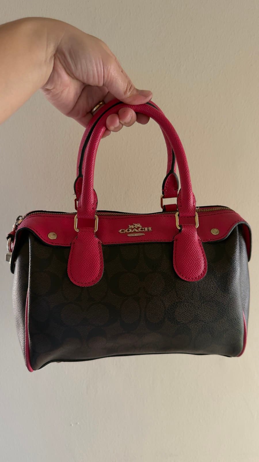 Coach Monogram Mini Satchel