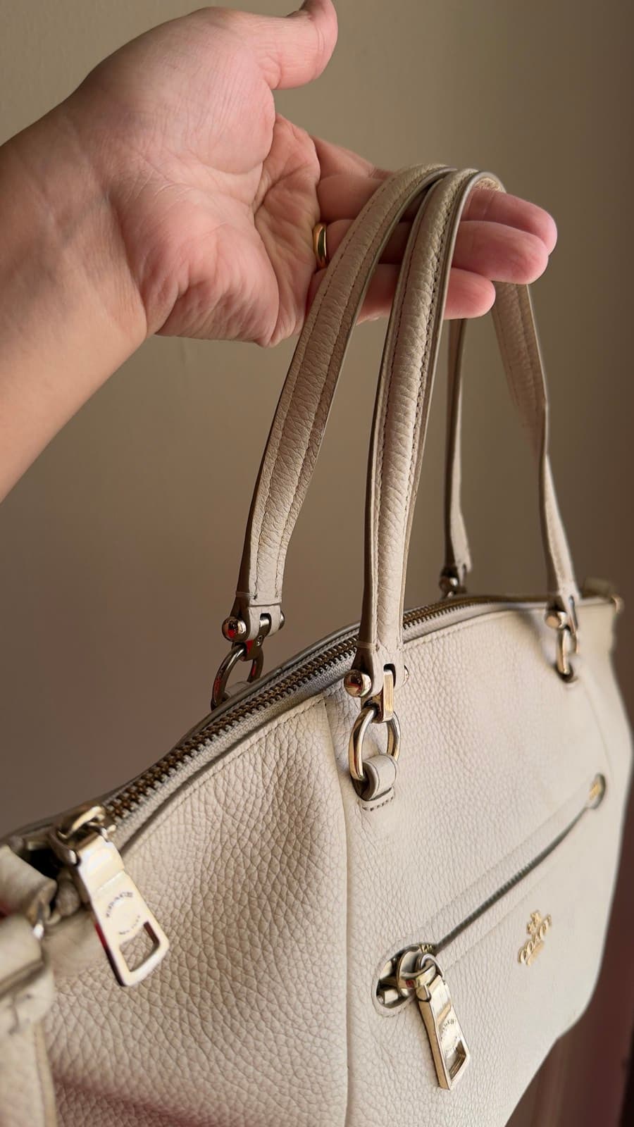 Coach Pebbled Leather Satchel thumbnail 3