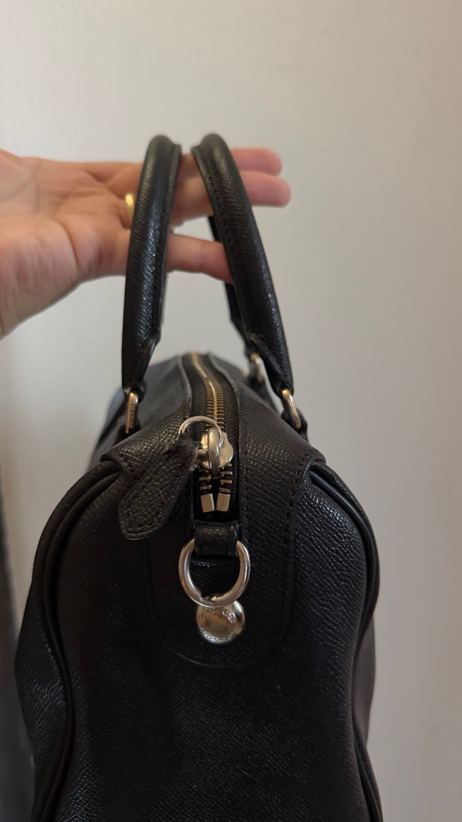 Coach Black Leather Satchel thumbnail 3