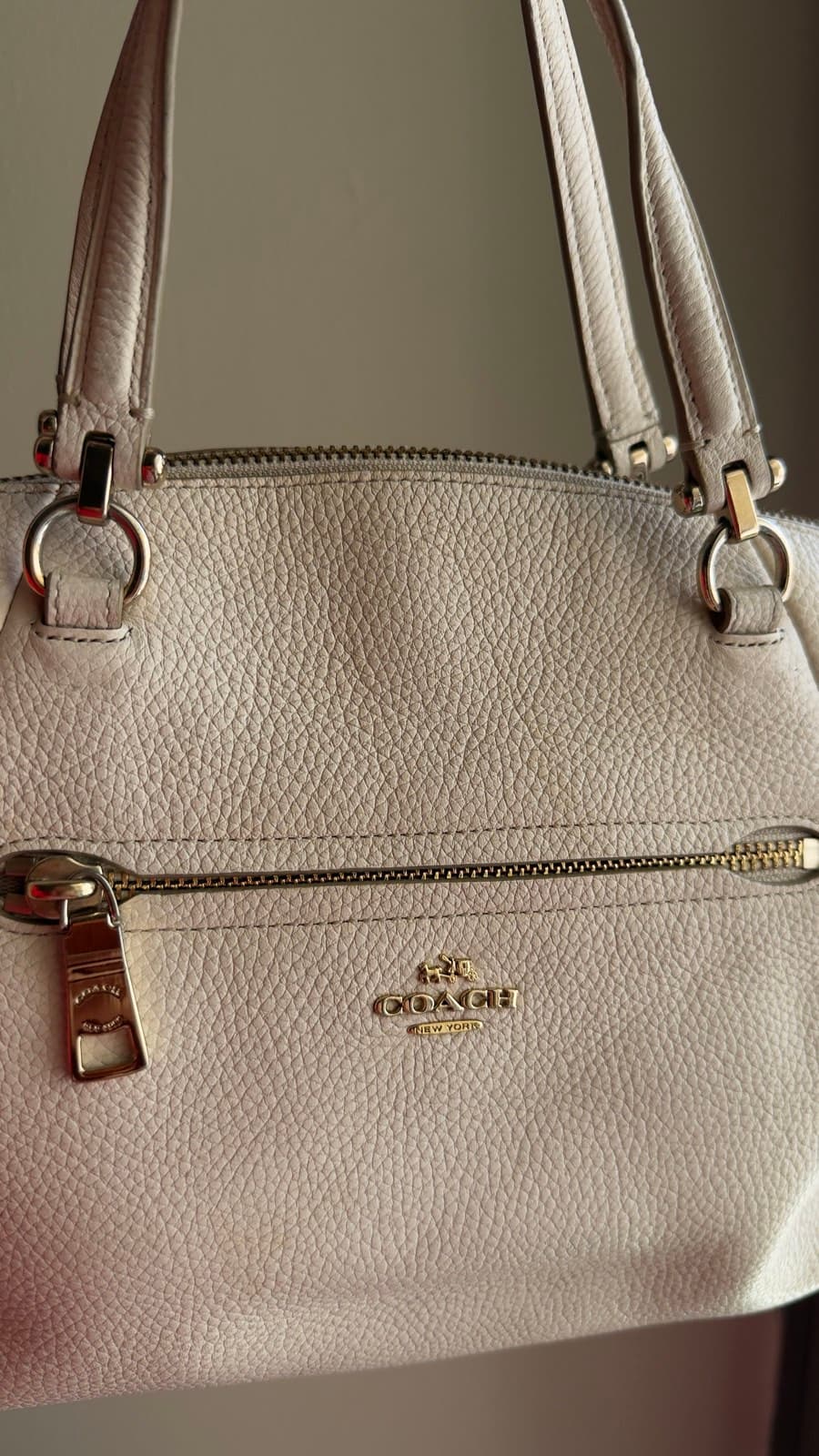 Coach Pebbled Leather Satchel thumbnail 4