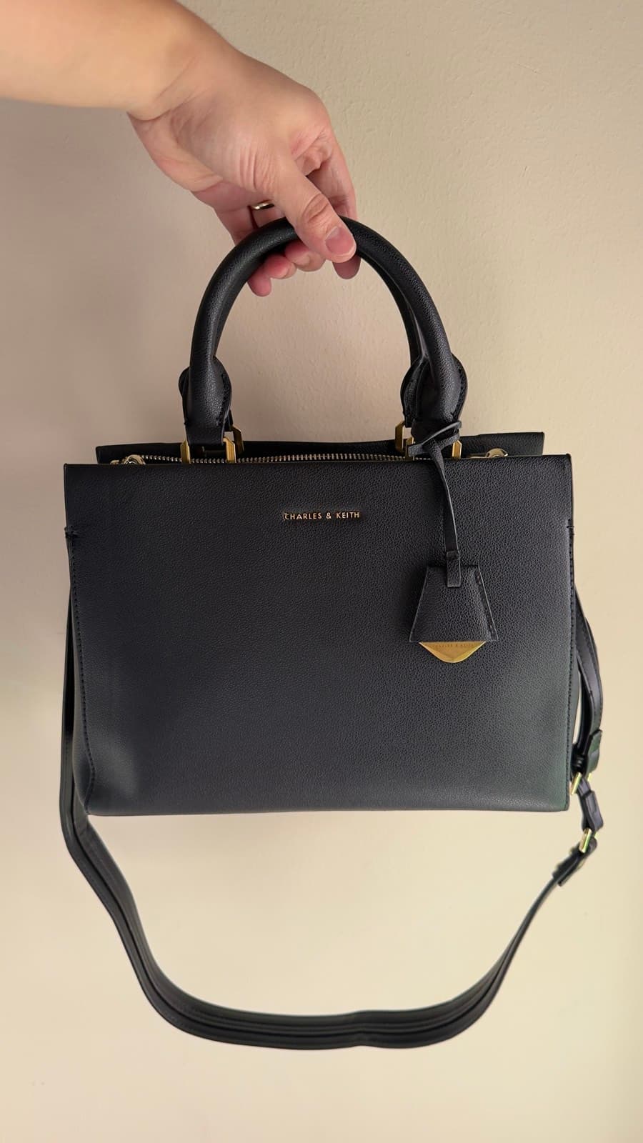 Charles & Keith Black Handbag
