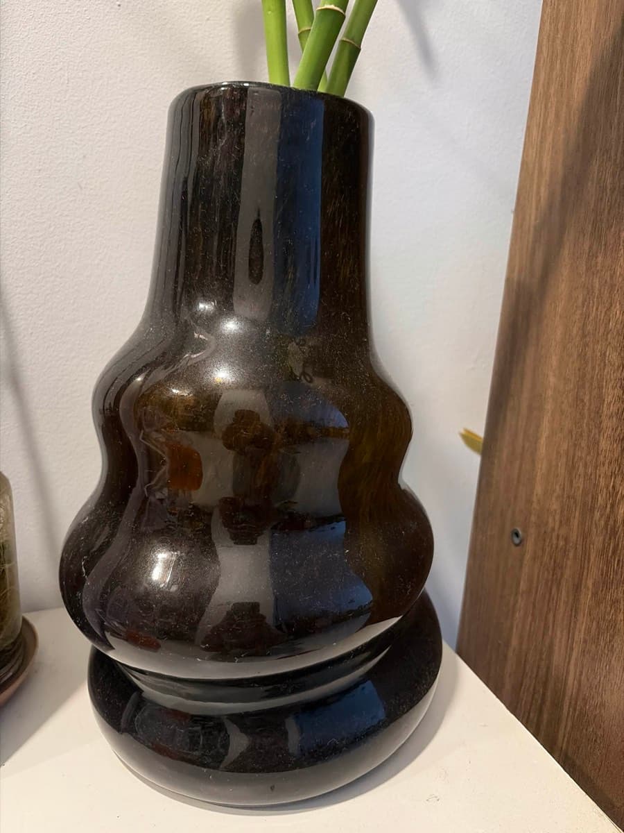 Dark Wood Decorative Vase thumbnail 3