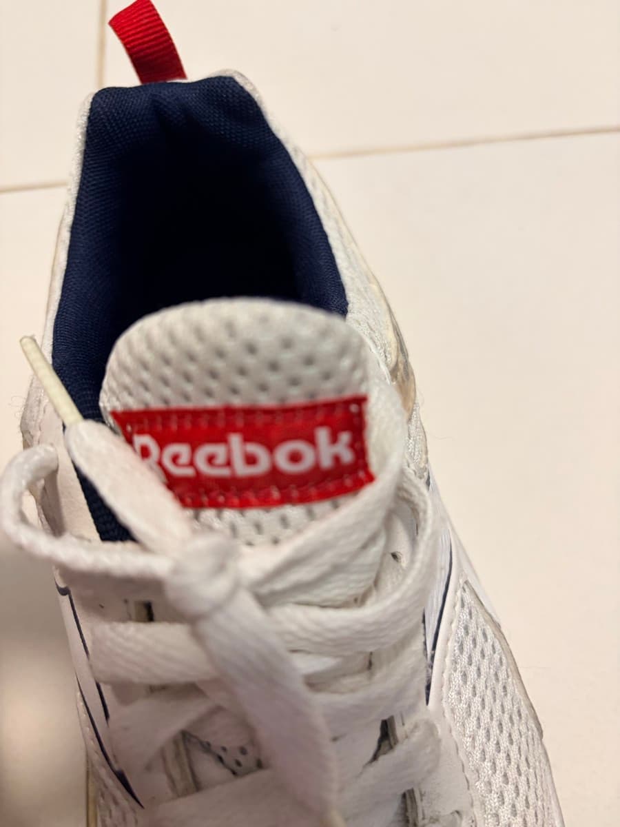 Reebok White Mesh Sneakers