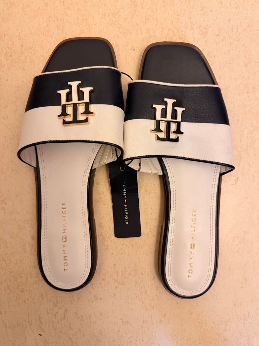 Tommy Hilfiger Monogram Slides