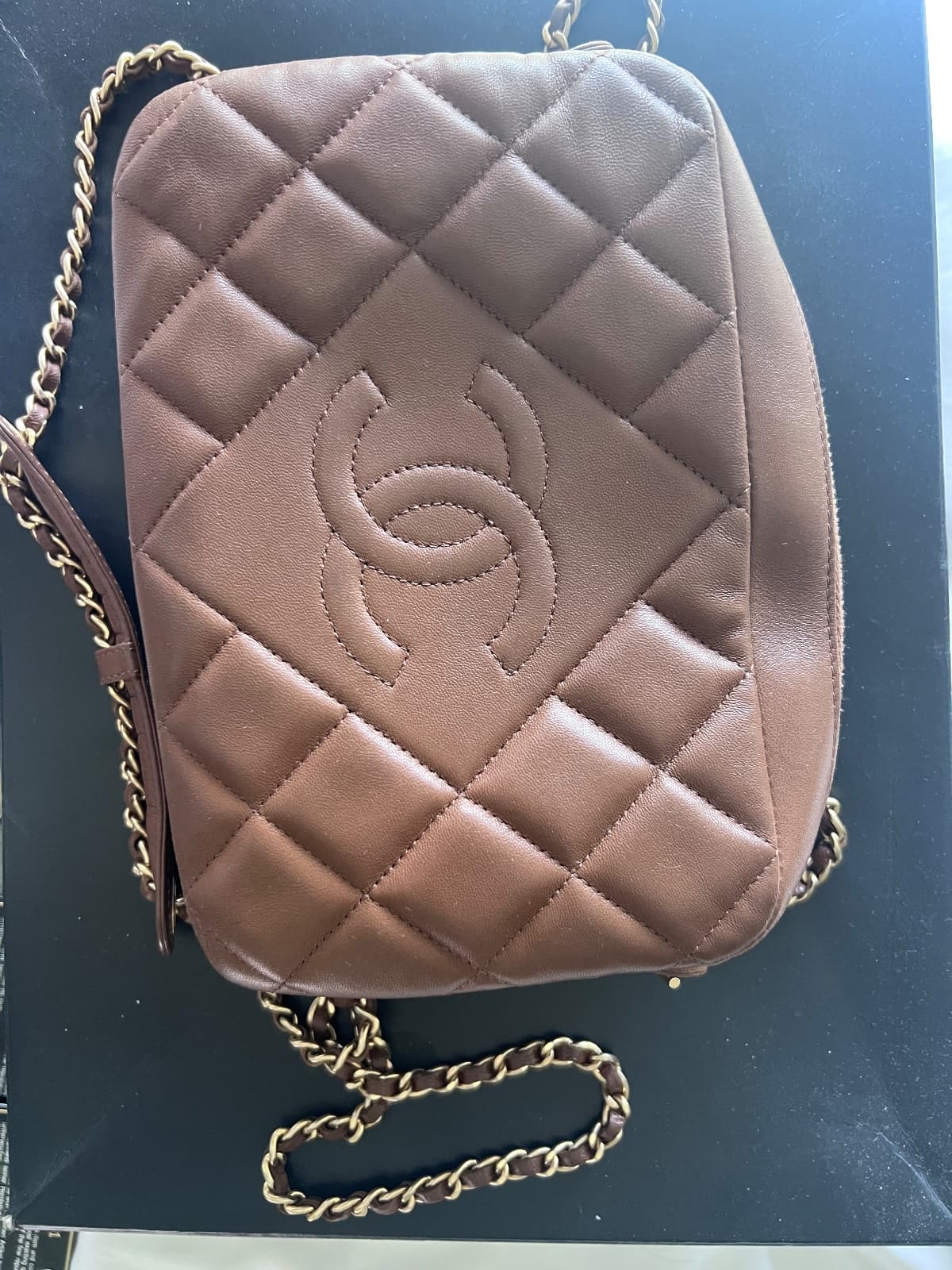 Chanel brown cassette bag thumbnail 4