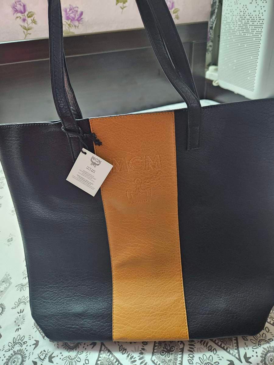 MCM Black & Tan Tote