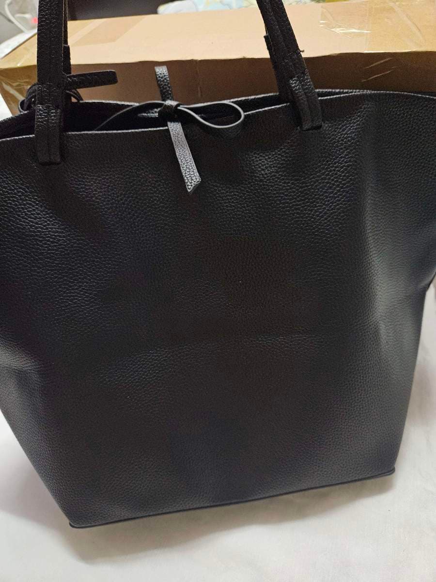 The Row Black Leather Tote (brand new) thumbnail 5