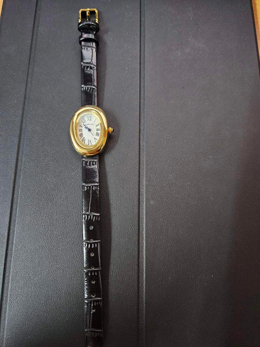 Cartier Inspired Gold Plated Watch