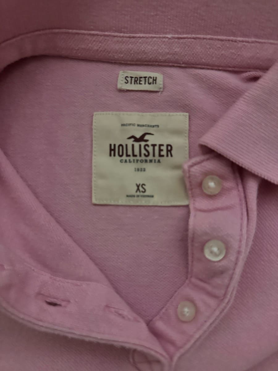 Vintage hollister Pink Polo Top thumbnail 2
