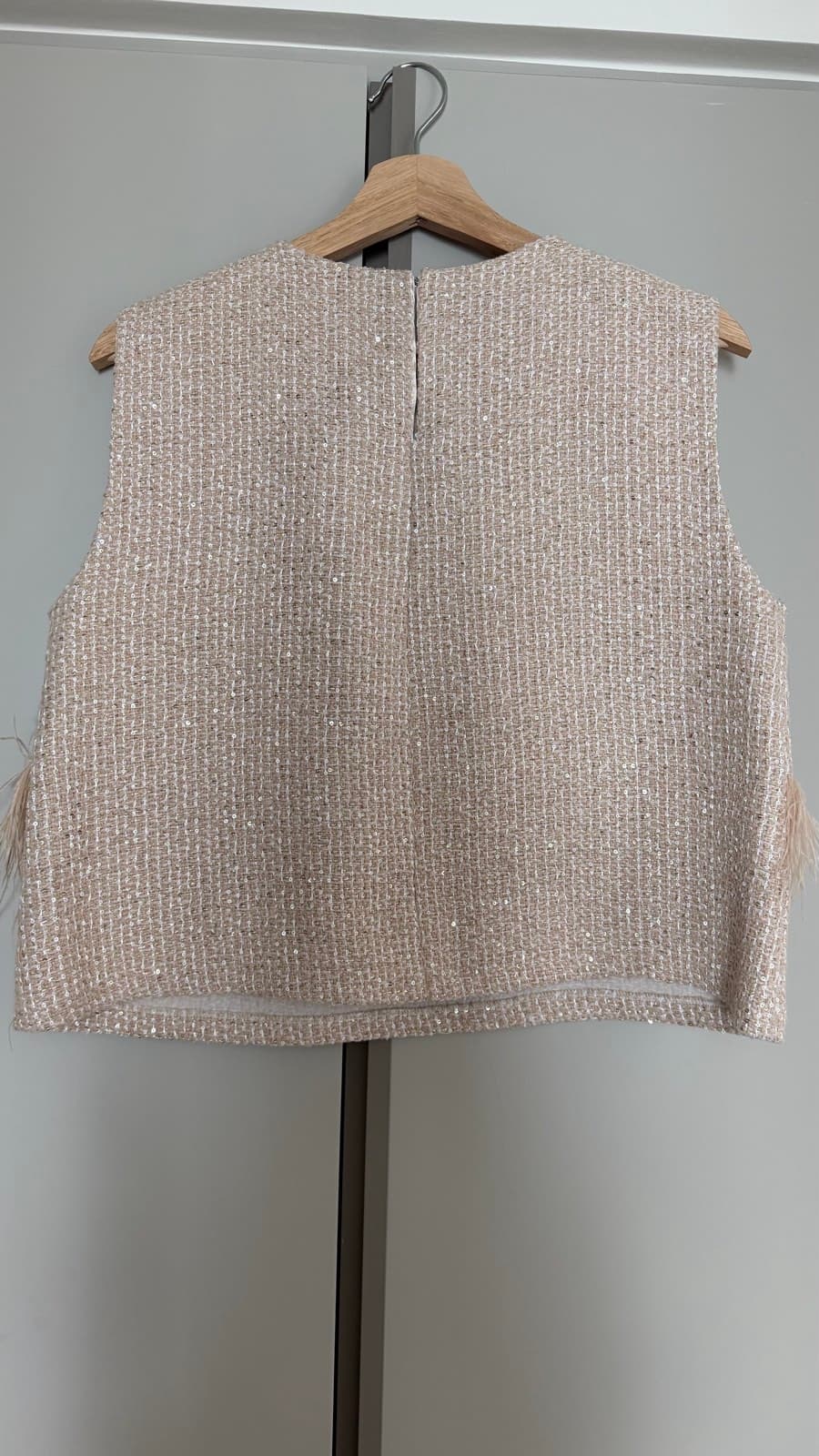 Feather Tweed Sleeveless Top thumbnail 3