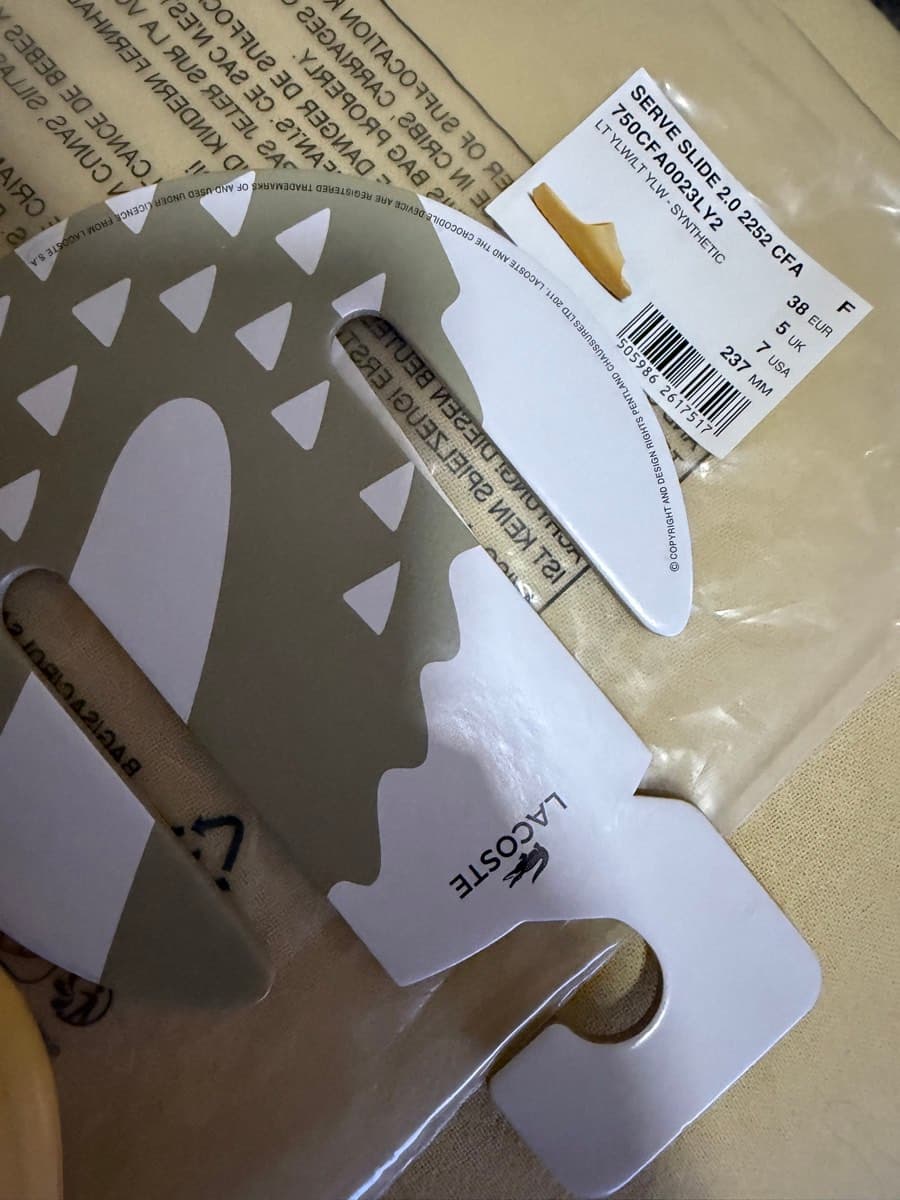 Lacoste Serve Slide EUR37 (38 on tag) thumbnail 6