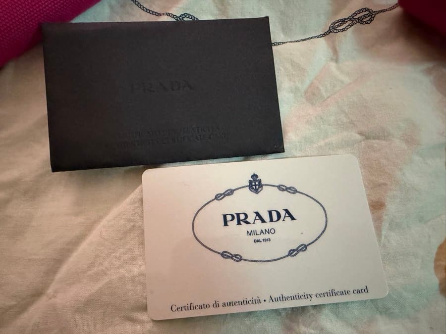 Prada Canapa BN2642 Tote Bag Canvas Fuchsia Pink with Sling thumbnail 8