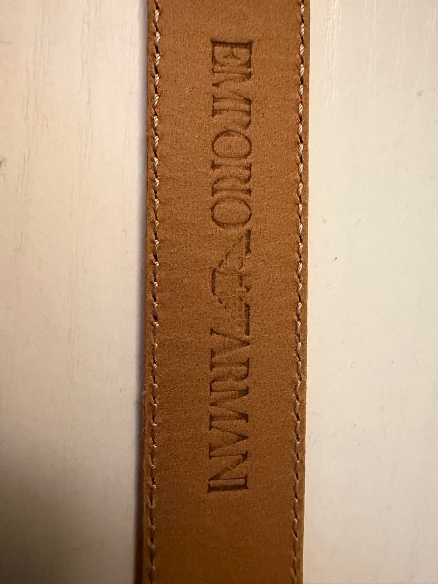 Emporio Armani Leather Belt Size 30 thumbnail 5
