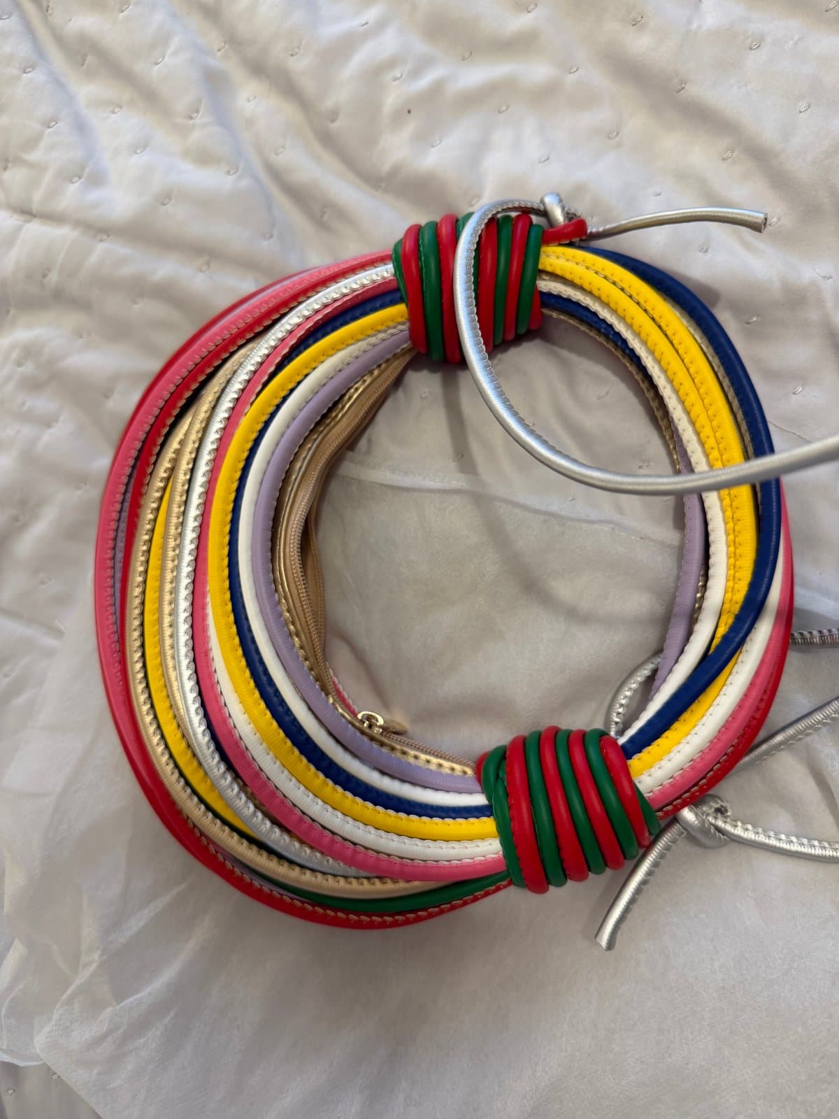 Multicolour Rainbow Statement Shoulder Bag thumbnail 3